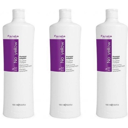 Fanola No Yellow Shampoo – 3 x 1000 ml