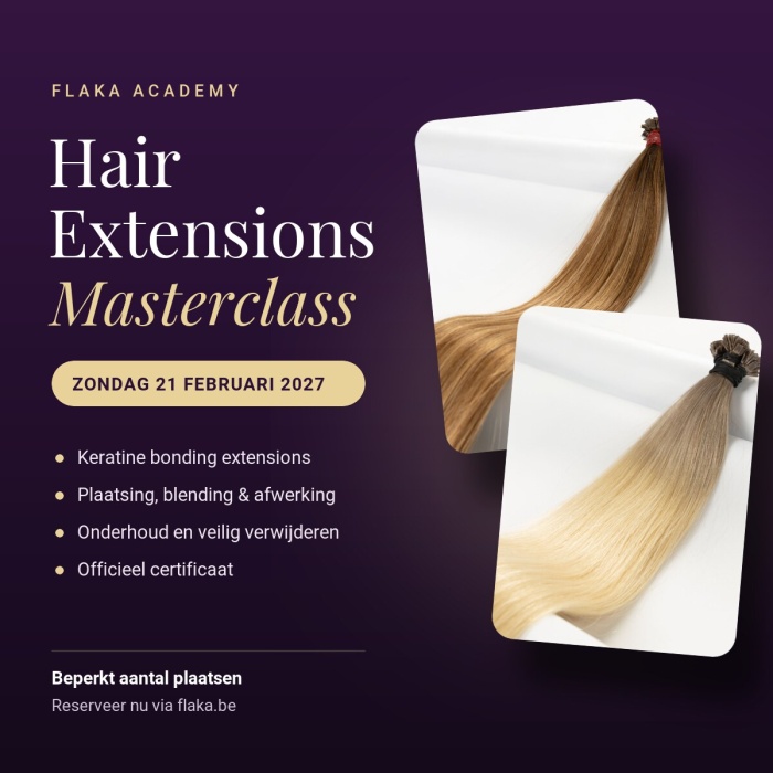 Flaka Academy Hair Extensions Masterclass op zondag 21 februari 2027