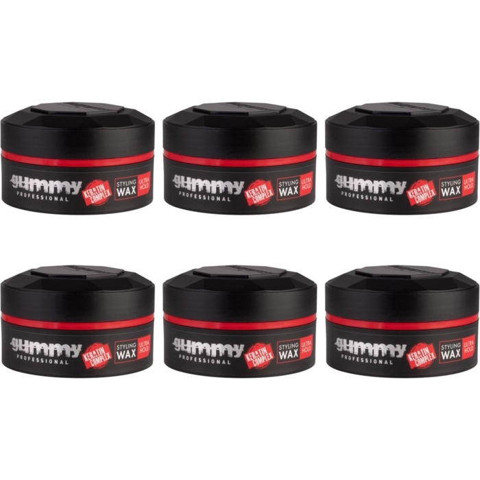 Gummy Keratin Complex Styling Wax Ultra Hold – 6 x 150 ml