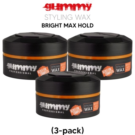 Gummy Styling Wax Bright Max Hold – 3 x 150 ml