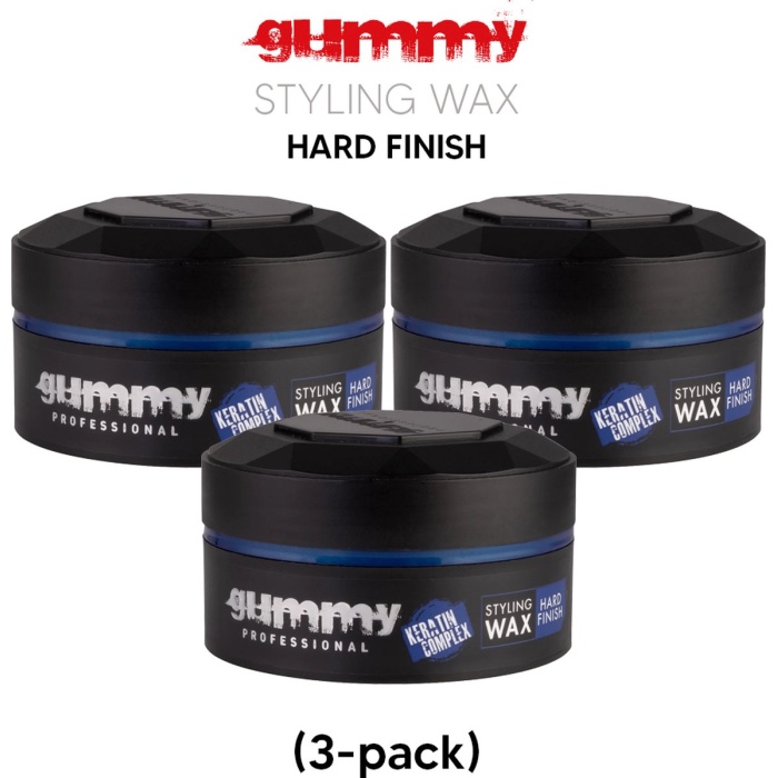 Gummy Styling Wax Hard Finish – 3 x 150 ml