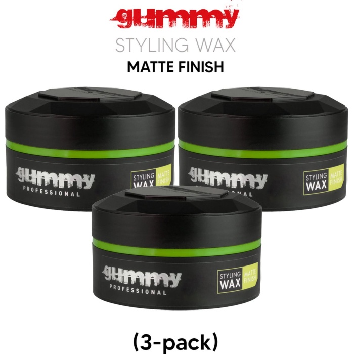 Gummy Styling Wax Matte Finish 3-pack – 3 x 150 ml