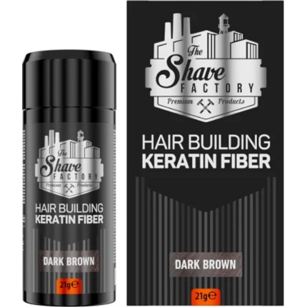 The Shave Factory Hair Building Fibers Dark Brown – 21 g