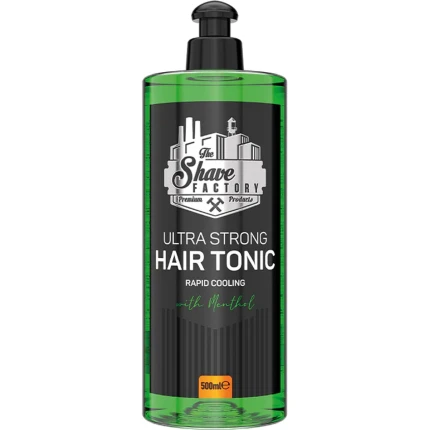 The Shave Factory Ultra Strong Hair Tonic met menthol – 500 ml