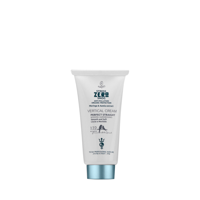 TECNA Perfect Straight Vertical Cream 100 ml is een professionele leave-in stylingcrème voor steil en weerbarstig haar. Met Moringa en Amla voor meer gladheid, definitie en controle. Verkrijgbaar bij Flaka.be.