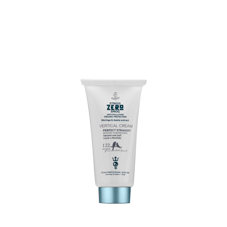 TECNA Perfect Straight Vertical Cream 100 ml is een professionele leave-in stylingcrème voor steil en weerbarstig haar. Met Moringa en Amla voor meer gladheid, definitie en controle. Verkrijgbaar bij Flaka.be.
